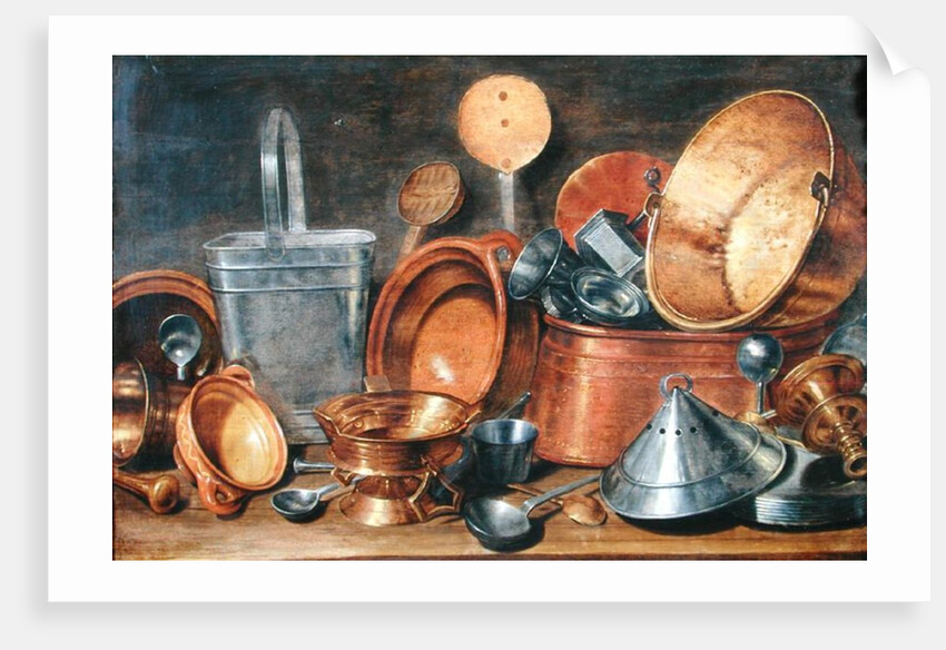 Still Life with Kitchen Utensils by Cornelis Jacobsz Delff