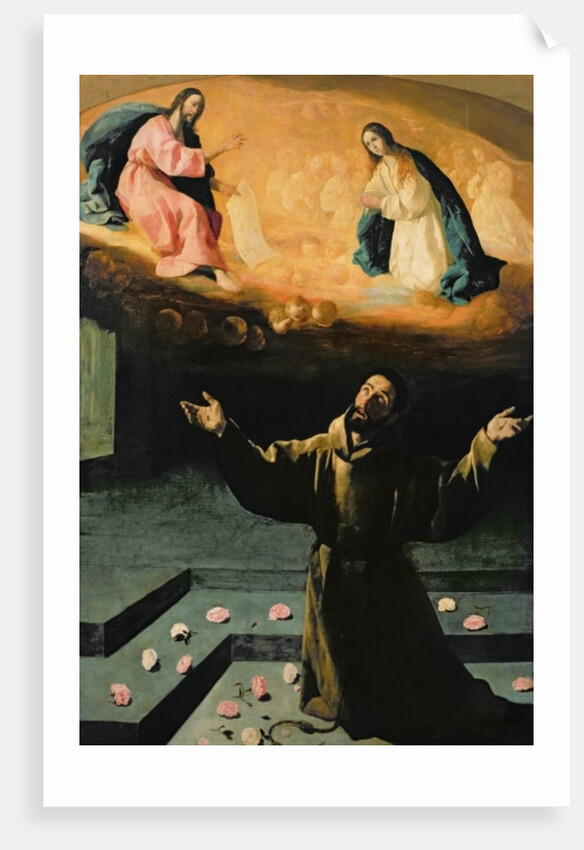 St. Francis of Assisi, or The Miracle of the Roses, 1630 by Francisco de Zurbaran