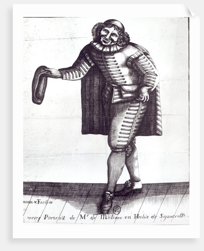 Moliere as Sganarelle in 'L'Ecole des Maris' by Simonin