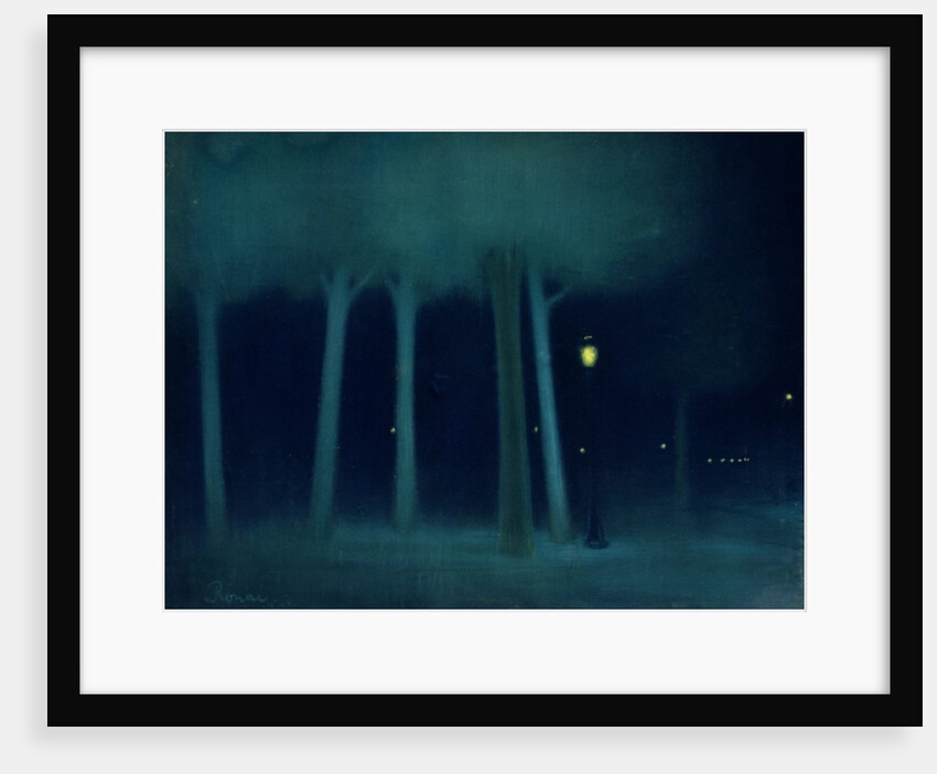 A Park at Night, c.1892-95 by Jozsef Rippl-Ronai