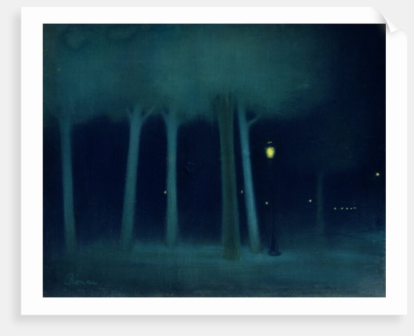 A Park at Night, c.1892-95 by Jozsef Rippl-Ronai