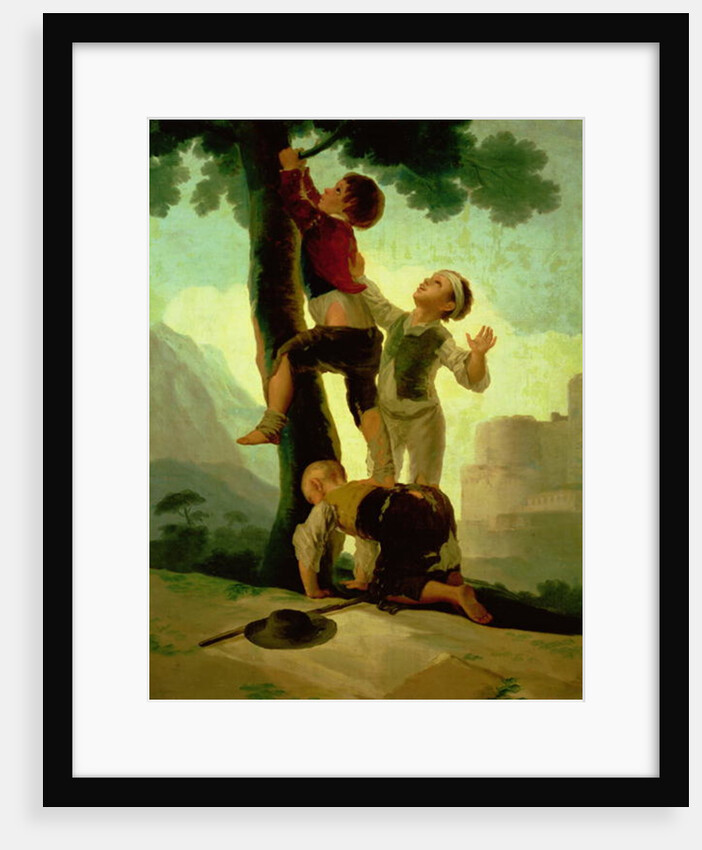 Boys Climbing a Tree, cartoon for a tapestry, 1790-92 by Francisco Jose de Goya y Lucientes