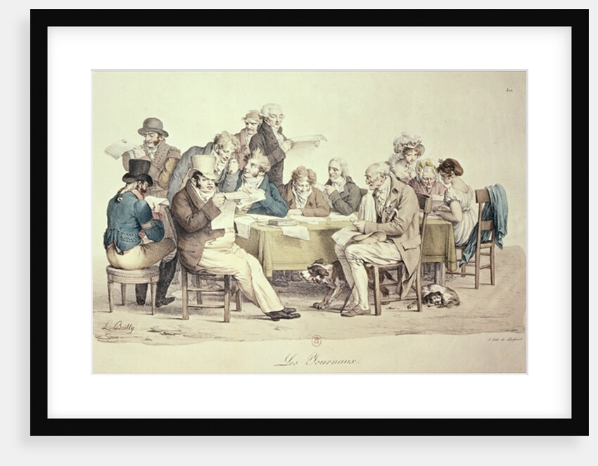The Newspapers by Louis Leopold Boilly