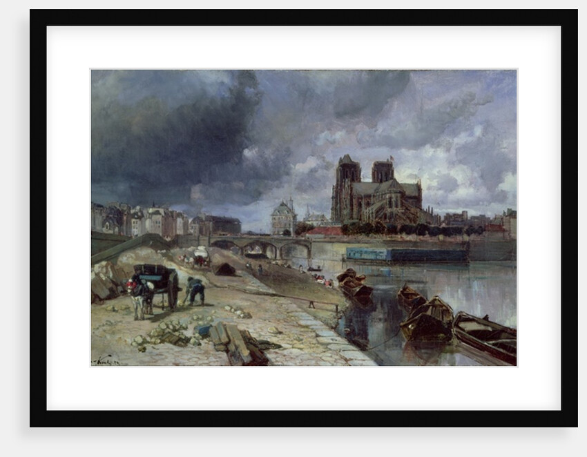 Notre-Dame from the Quai de la Tournelle, 1852 by Johan-Barthold Jongkind