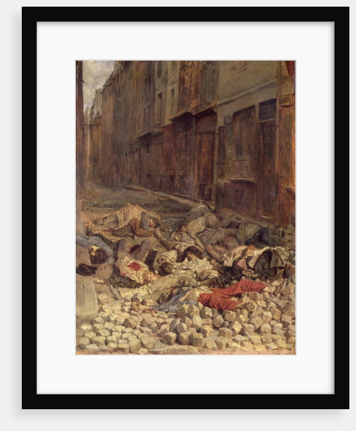 Barricade in the Rue de la Mortellerie, June 1848 1849 by Jean-Louis Ernest Meissonier