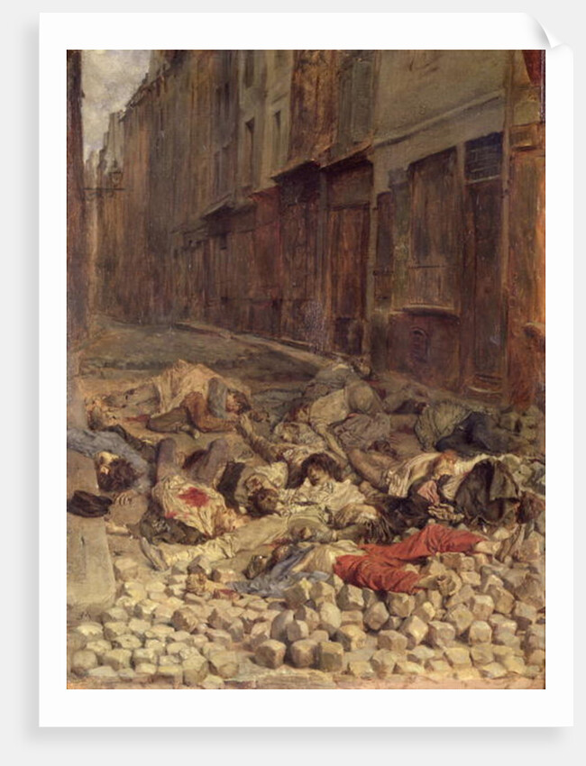 Barricade in the Rue de la Mortellerie, June 1848 1849 by Jean-Louis Ernest Meissonier