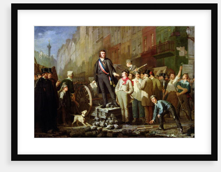 Alphonse Baudin on the Barricade of Faubourg Saint-Antoine, 3rd December 1851 by Ernest Louis Pichio