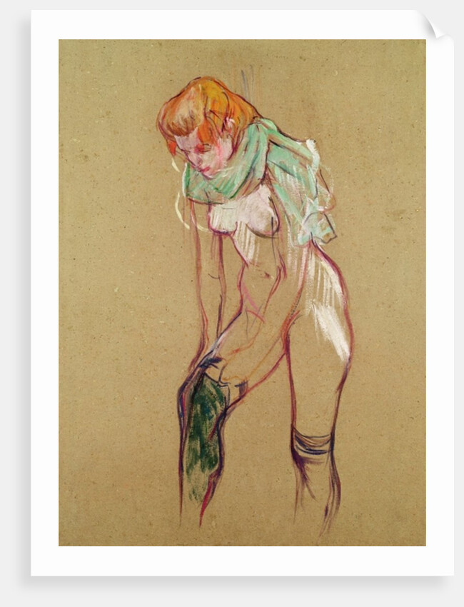 Woman Pulling Up her Stocking, 1894 by Henri de Toulouse-Lautrec