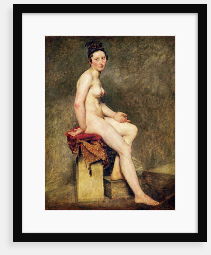 Seated Nude, Mademoiselle Rose by Ferdinand Victor Eugene Delacroix