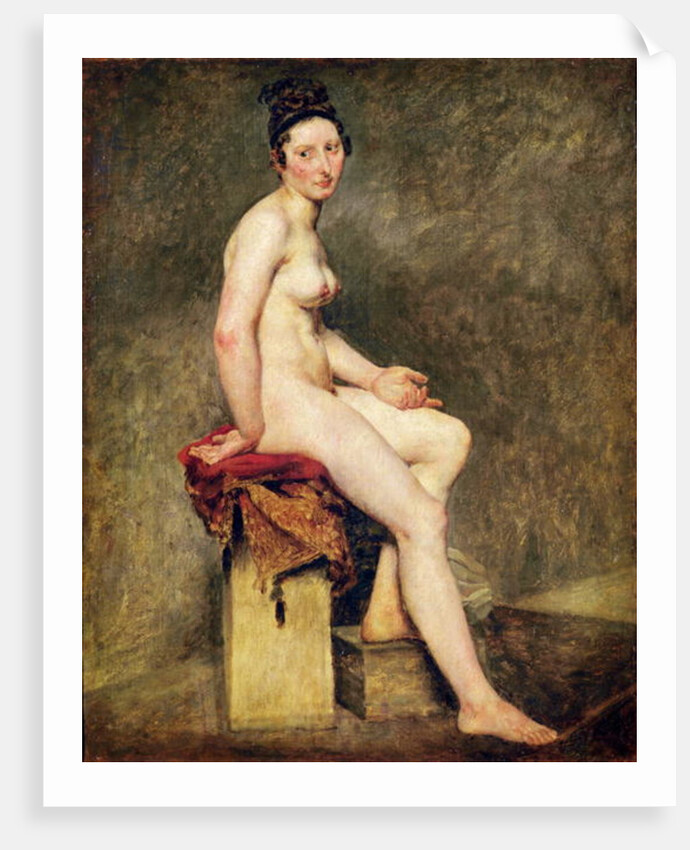 Seated Nude, Mademoiselle Rose by Ferdinand Victor Eugene Delacroix