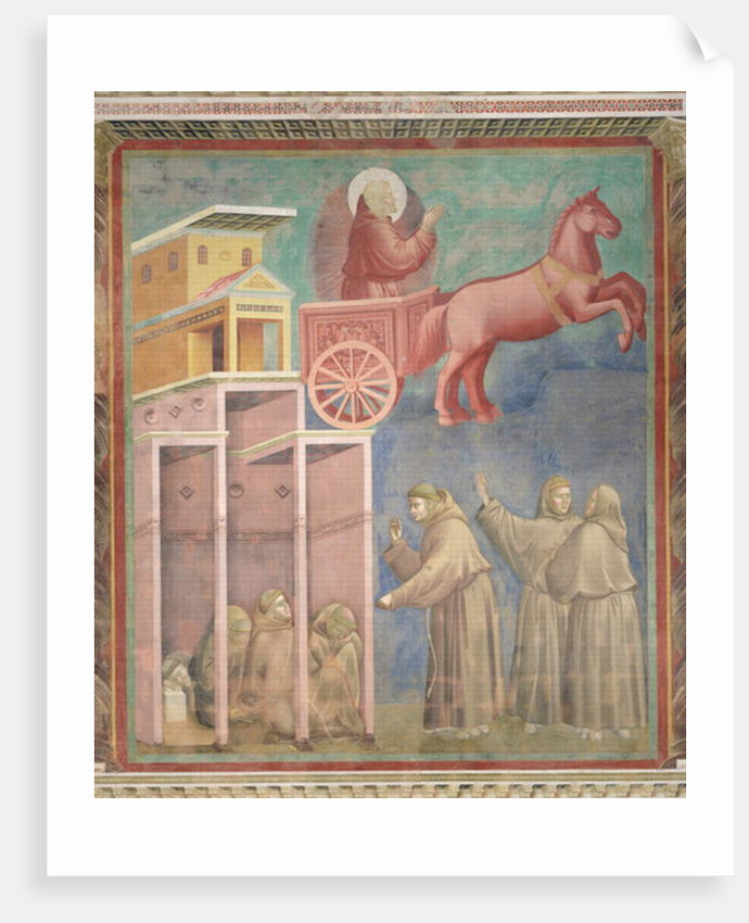 St. Francis Appears to His Companions in a Chariot of Fire, 1296-97 by Giotto