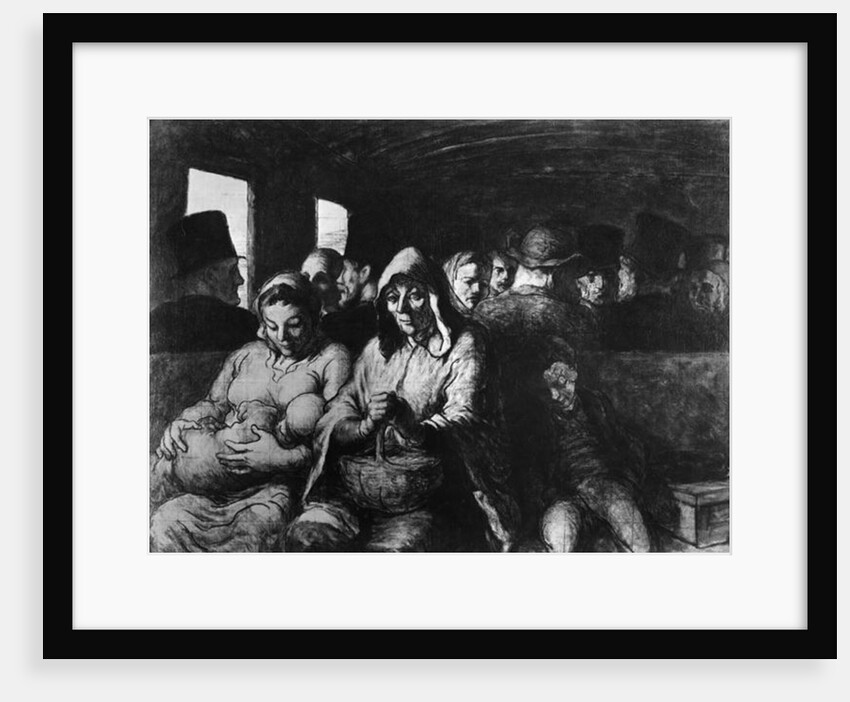 The Third Class Carriage, c.1862-64 by Honore Daumier
