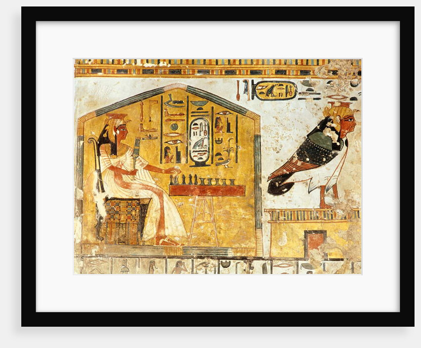 Queen Nefertari playing Senet by Egyptian 19th Dynasty