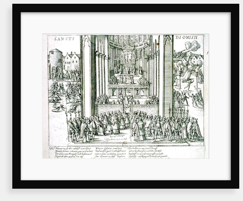 Abjuration of Henri IV at St. Denis on 15th July 1593 by French School