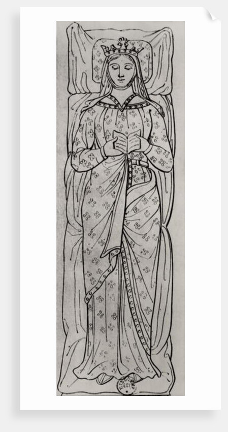 The Recumbant Eleanor of Aquitaine by French School