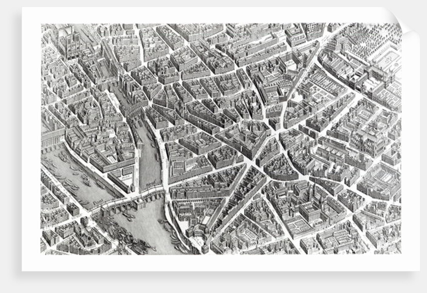 Plan of Paris, known as the 'Plan de Turgot' by Louis Bretez