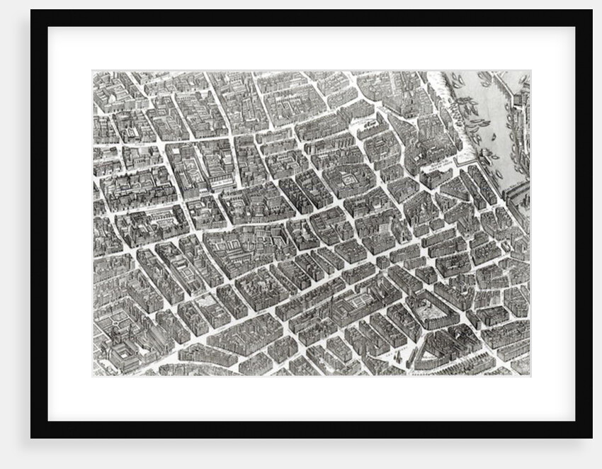 Plan of Paris by Louis (after) Bretez