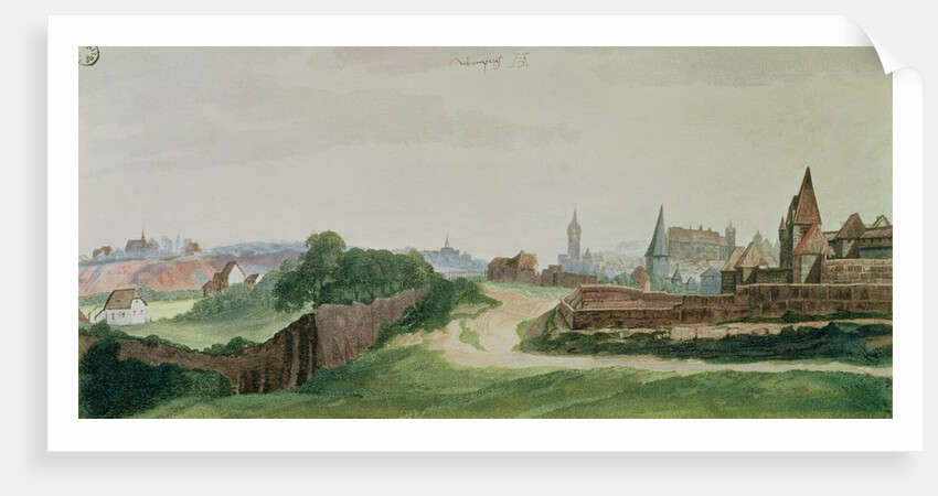 View of Nuremberg, 1496-97 by Albrecht Dürer or Duerer