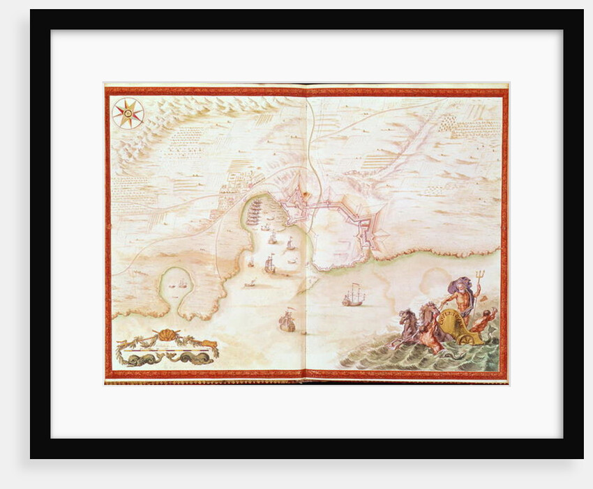 Ms. 986, Vol.1 'Louis XIV Atlas', map of Collioure, 1683-88 by Sebastien Le Prestre de Vauban