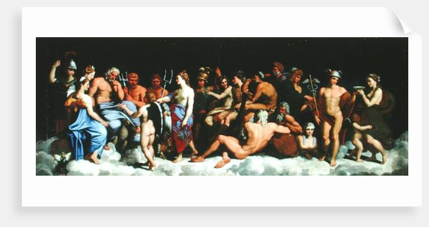 The Assembly of the Gods, after the frescoes in the Loggia of the Farnesina in Rome by Raphael