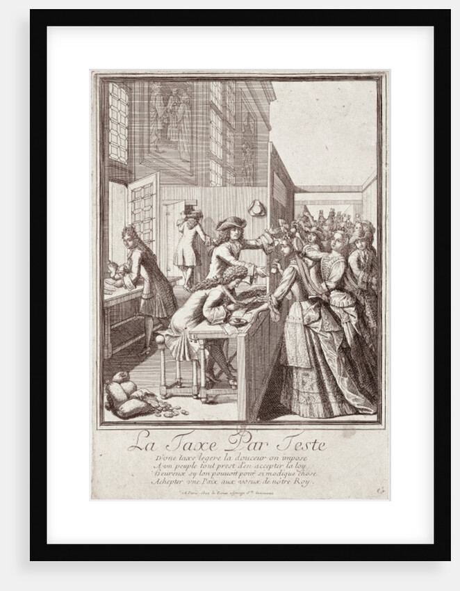 Poll Tax, 1709 by French School