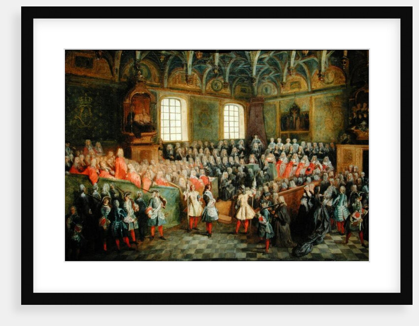 Bed of Justice Held in the Parliament at the Majority of Louis XV, 22nd February 1723 by Nicolas Lancret