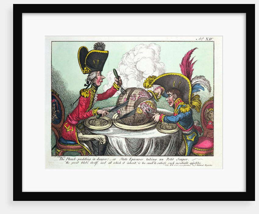 The Plum Pudding in Danger, 1805 by James Gillray