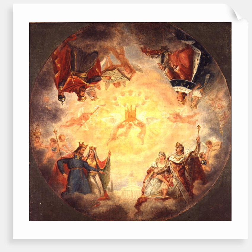 Glory of St. Genevieve, study for the cupola of the Pantheon, c.1812 by Baron Antoine Jean Gros