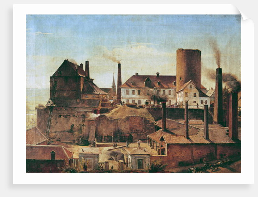 The Harkort Factory at Burg Wetter, c.1834 by Alfred Rethel