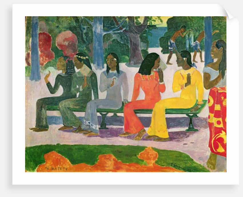 Ta Matete, 1892 by Paul Gauguin
