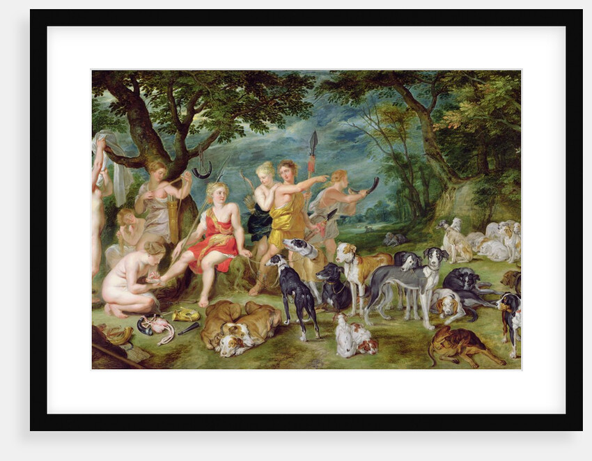 Diana and her Nymphs Preparing to Leave for the Hunt by Jan the Elder Brueghel