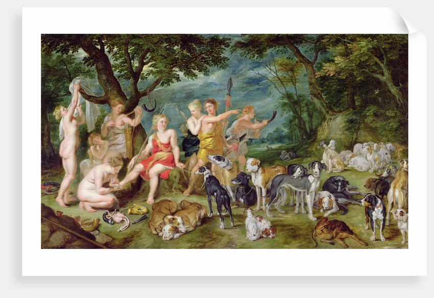 Diana and her Nymphs Preparing to Leave for the Hunt by Jan the Elder Brueghel