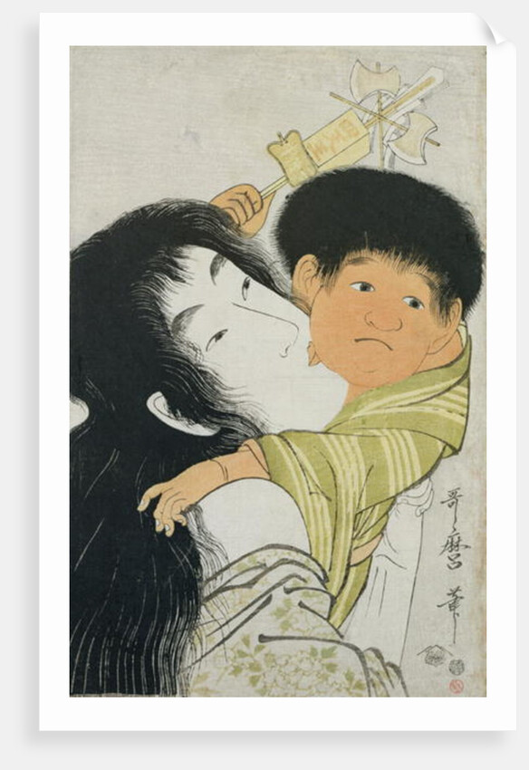 Yama-Uba and Kintoki by Kitagawa Utamaro