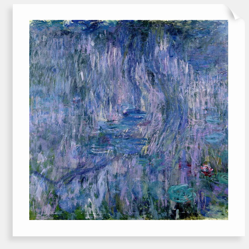 Waterlilies and Reflections of a Willow Tree, 1916-19 by Claude Monet