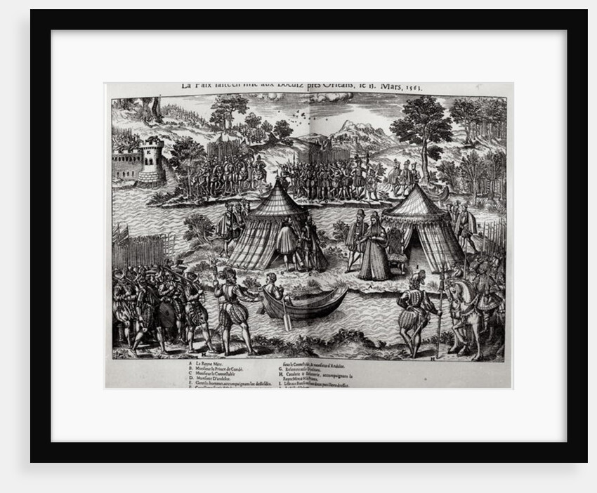 The Peace Made on L'Isle aux Boeufs, near Orleans on 13th March 1563 by Jacques Tortorel