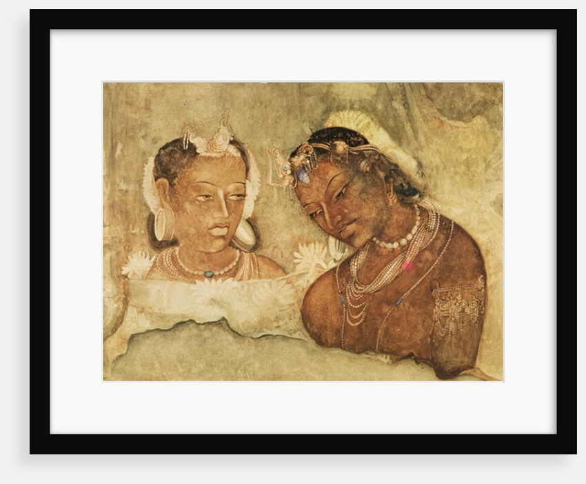 A Princess and her Servant by School Indian