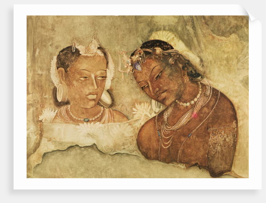 A Princess and her Servant by School Indian