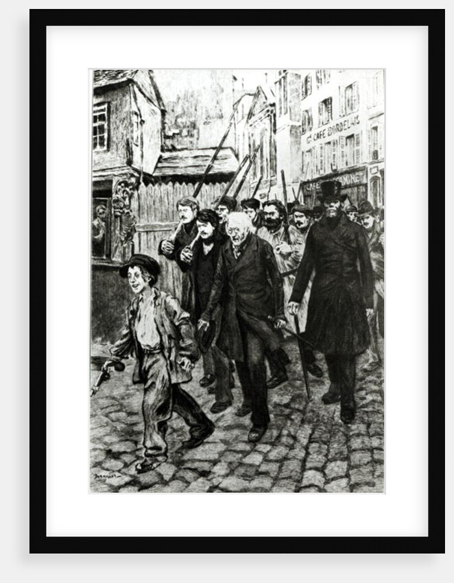 Gavroche Leading a Demonstration by Pierre Georges Jeanniot