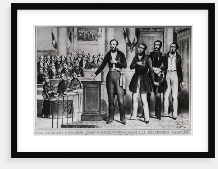 Louis Napoleon Bonaparte III Swearing Fidelity and Devotion to the French Republic by French School