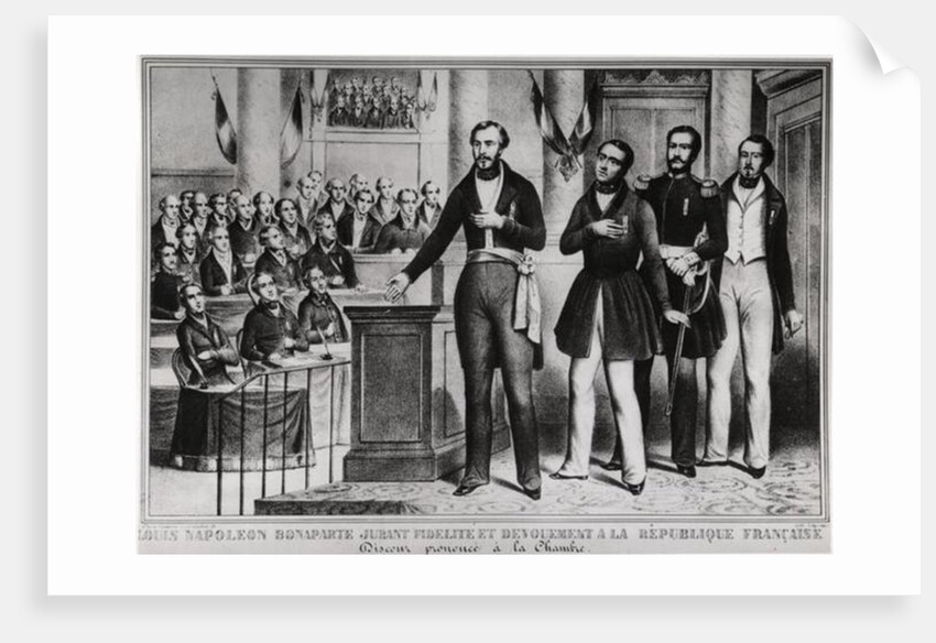 Louis Napoleon Bonaparte III Swearing Fidelity and Devotion to the French Republic by French School