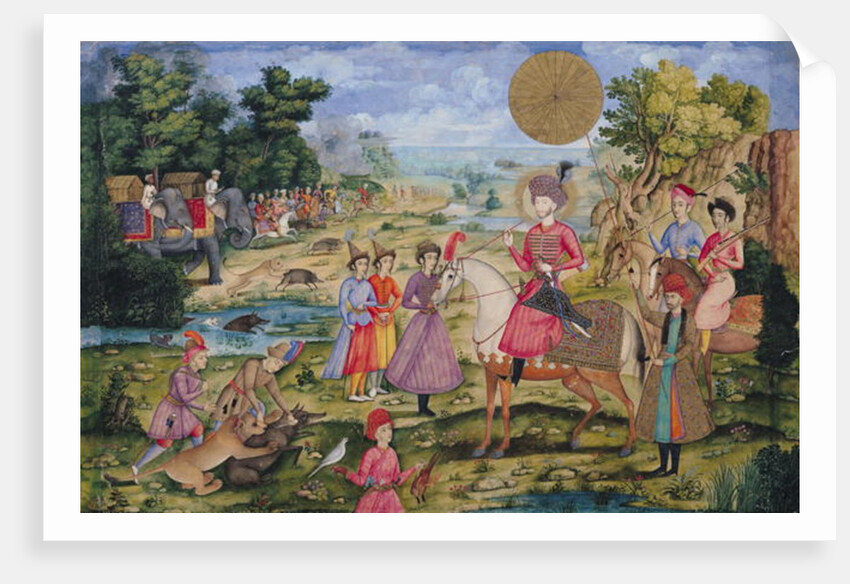 Royal Hunt, from Isfahan, Iran by Islamic School