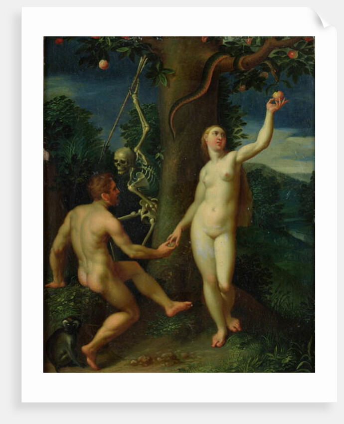 Adam and Eve by Hans I or Johann Rottenhammer