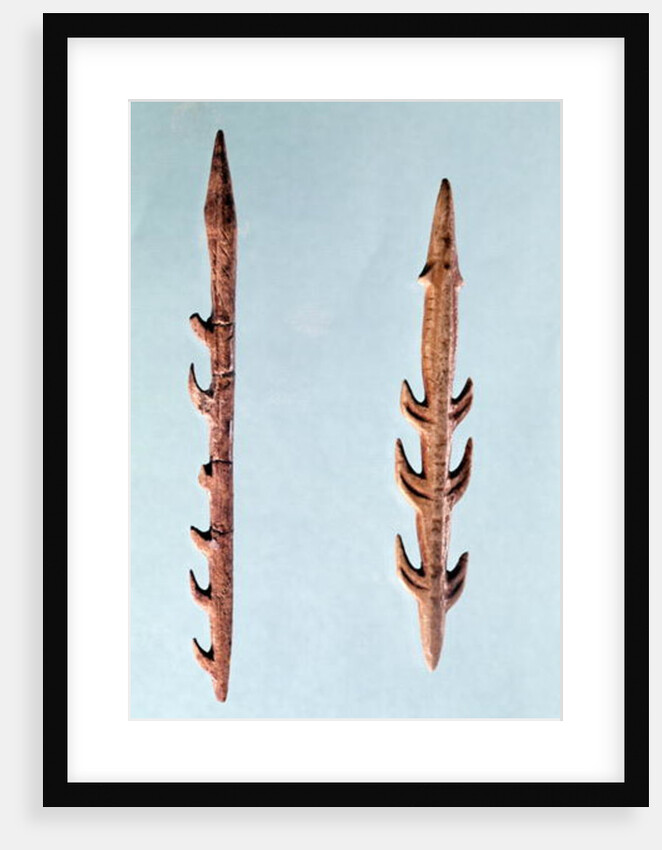Two Harpoons, Upper Paleolithic Period, 35000-10000 BC by Prehistoric Prehistoric