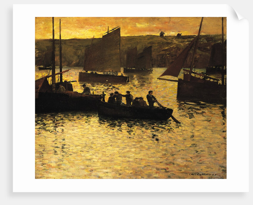 In the Port, 1895 by Charles Cottet