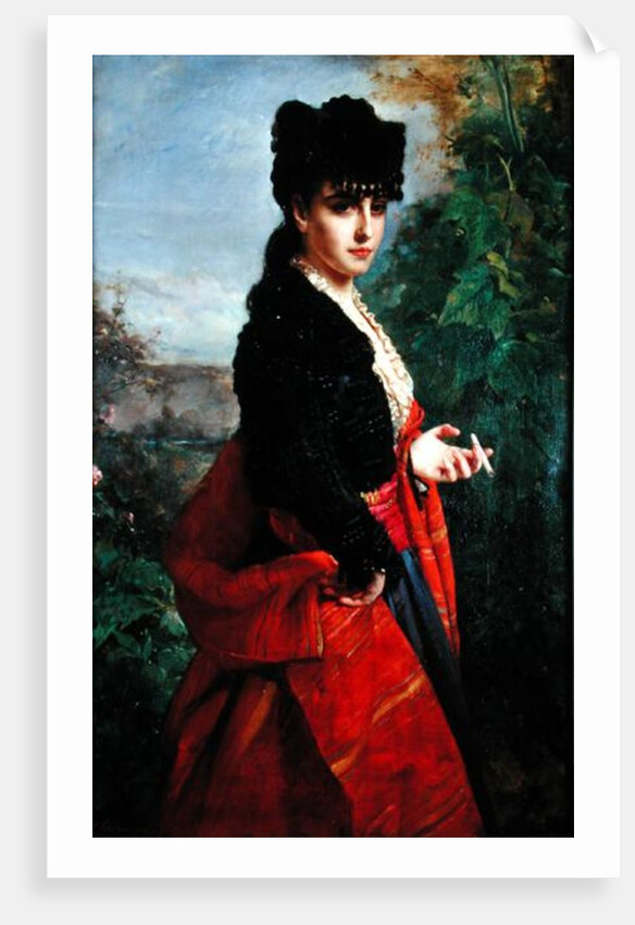 Portrait of a Spanish Woman by Heinrich Wilhelm Schlesinger