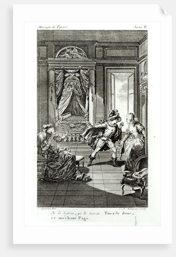 I am going to kill him... by Jacques Philippe Joseph de Saint-Quentin