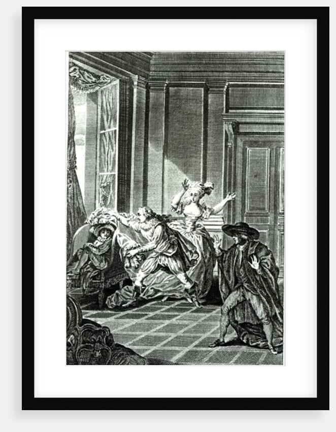 Scene from Act I of The Marriage of Figaro by Jacques Philippe Joseph de Saint-Quentin