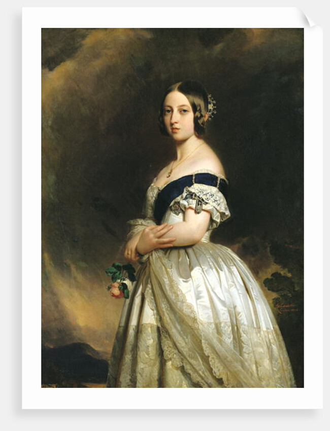 Queen Victoria, 1842 by Franz Xaver Winterhalter