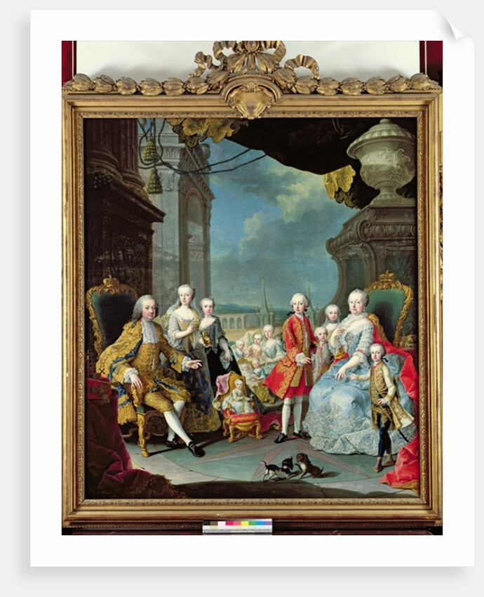 Franz Stephan I with his wife Marie-Therese and their children by Martin van Mytens or Meytens