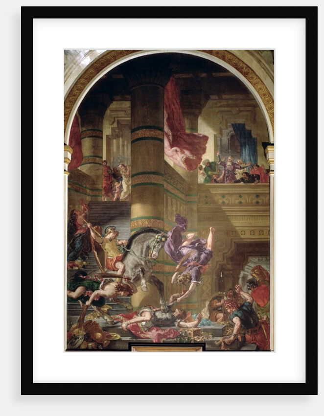 The Expulsion of Heliodorus from the Temple, ca 178 BC, 1853-63 by Ferdinand Victor Eugene Delacroix